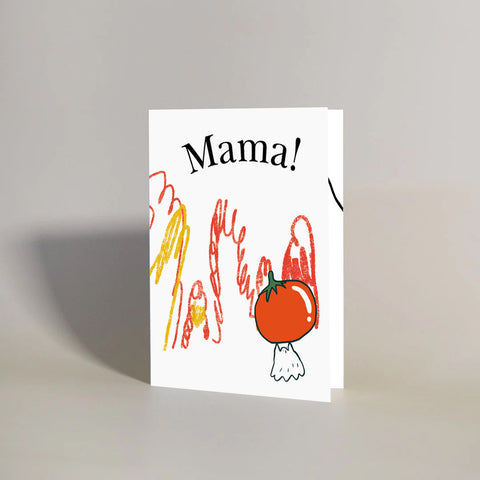 Greeting card "Mama!"