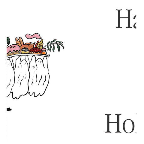 Greeting card "Happy Holidays"