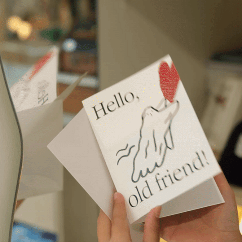 Greeting card "Hello, old friend!"