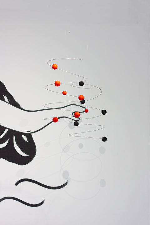 Space molecule hanging mobile