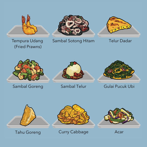 Nasi Padang + free ang pow blind pack