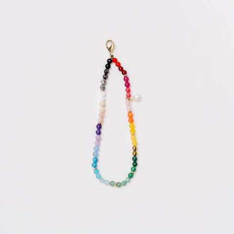 Holiday beaded phone charm