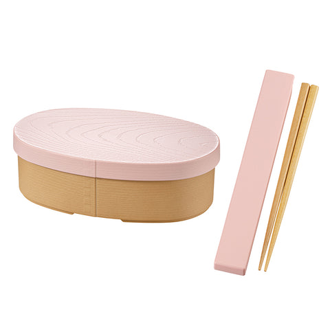 Bento box + chopsticks (pink)