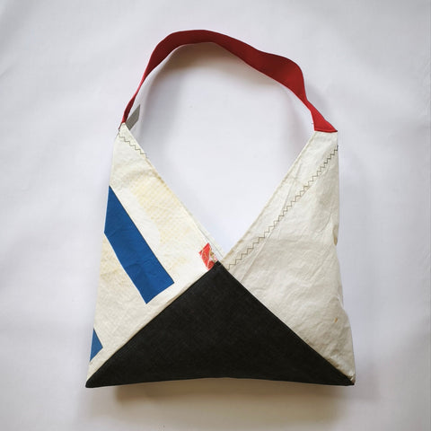 Azuma [bold] No.11 - long red strap / denim base