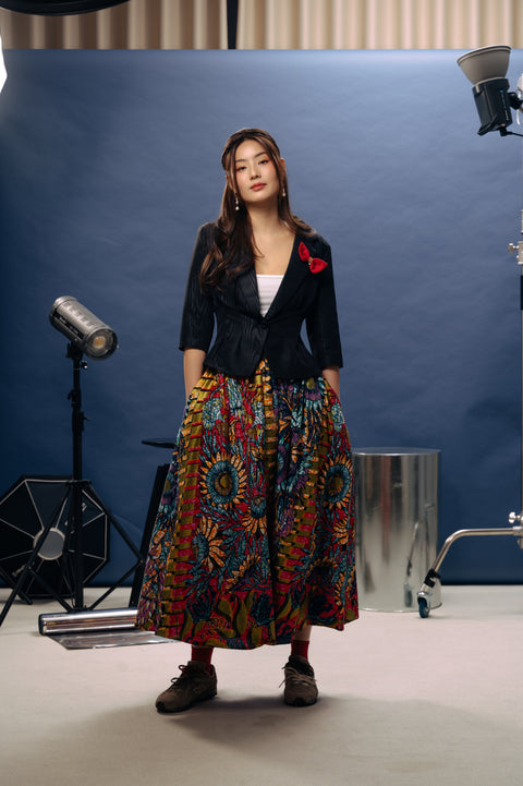 Full Volume Pleated Skirt - The Sunflower