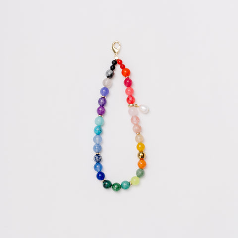 Holiday beaded phone charm