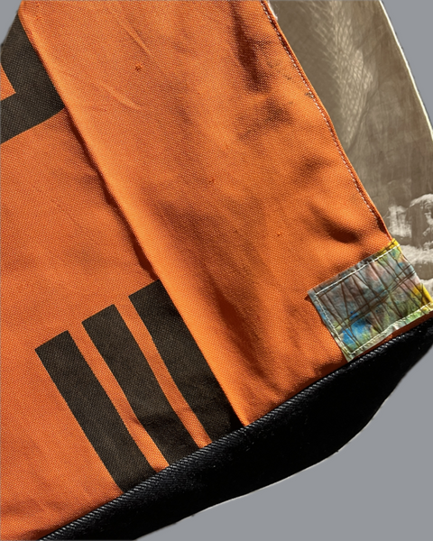 Azuma bold - orange, indigo, clear number (long arm)