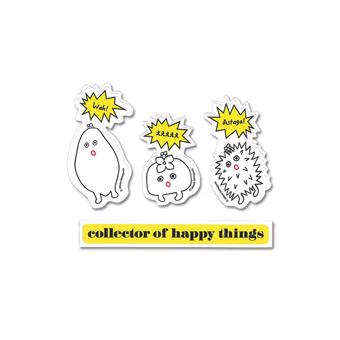 Friendship tour: luggage stickers